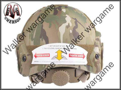 Advance Fast Jump Helmet With NVG Mount & Side Rail Multicam