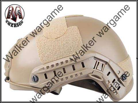 Advance Fast Jump Helmet With NVG Mount & Side Rail Desert tan