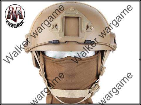 Advance Fast Jump Helmet With NVG Mount & Side Rail Desert tan