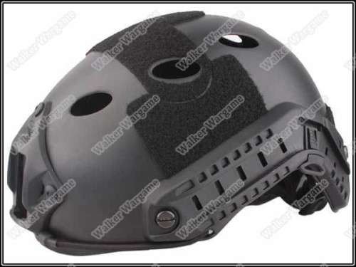 Advance Fast Jump Helmet With NVG Mount & Side Rail SWAT Black