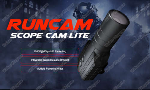 RunCam Scope Cam Lite (Rifle Camera Record Your Airosft Game)  40mm Best for Sniper Rifles