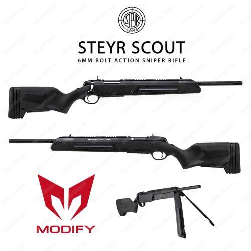 Modify Steyr Scout Airsoft Bolt Action Sniper Rifle