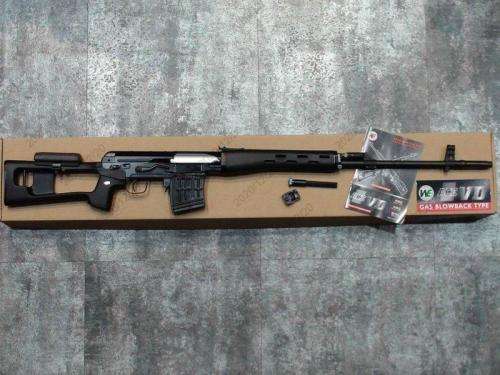 WE tech SVD Dragunov GBB Green Gas Blow Back Sniper Rifle