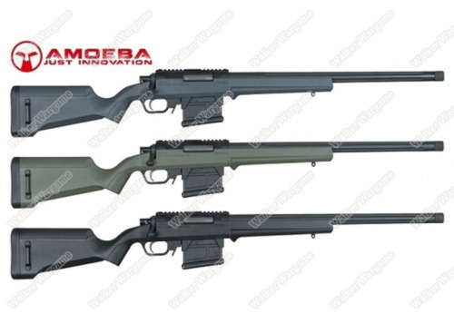 Amoeba (ARES) STRIKER AS01 Spring Power Bolt Action Sniper Airsoft Rifle Black