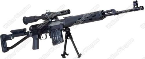ARES Izhmash SVDS Dragunov Spring Power Air Cocking Sniper Rifle - Black