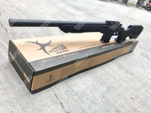 Action Army AAC T10 Tactical VSR10 Bolt Action Spring Power Sniper Rifle - Black
