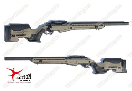 Action Army AAC T10 Tactical VSR10 Bolt Action Spring Power Sniper Rifle - Tan