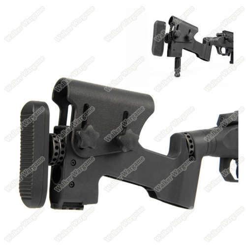 Next Evolution - AMOEBA `Striker` Tactical 01 Sniper Rifle AST01 Airsoft Black