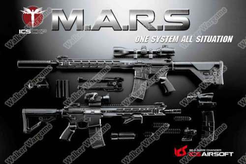 ICS Flag Ship Product CXP MARS Full Metal Komodo Airsoft AEG Electric Blowback - Black