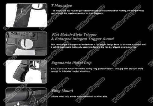 ICS Flag Ship Product CXP MARS Full Metal Komodo Airsoft AEG Electric Blowback - Black