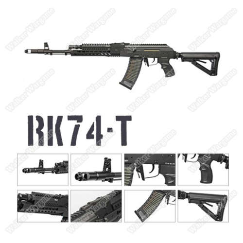 G&G Tactical RK74 T KeyMod AK Carbine AEG Airsoft Gun Build In ETU MOSFET - Black