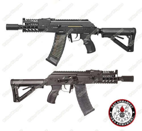 G&G Tactical RK74 CQB KeyMod AK CQB AEG Airsoft Gun Build In ETU MOSFET - Black