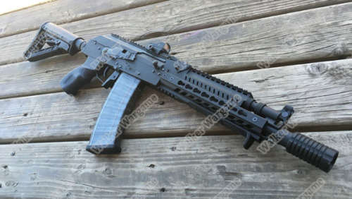 G&G Tactical RK74 E KeyMod AK Carbine AEG Airsoft Gun Build In ETU MOSFET - Black