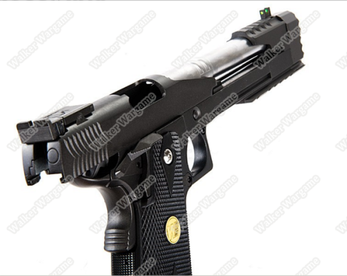 WE HI CAPA 7inch Dragon B Full Metal GBB Pistol Tactical Assault Pistol  Black