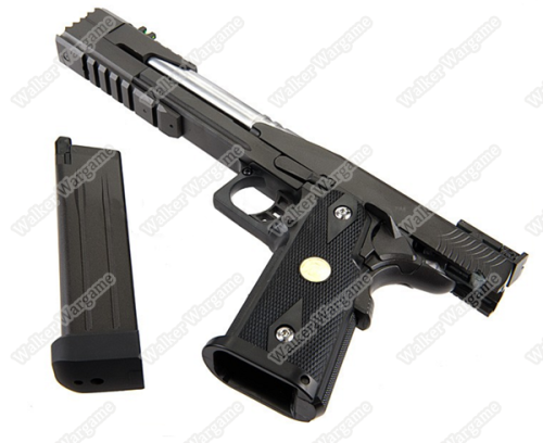 WE HI CAPA 7inch Dragon B Full Metal GBB Pistol Tactical Assault Pistol  Black