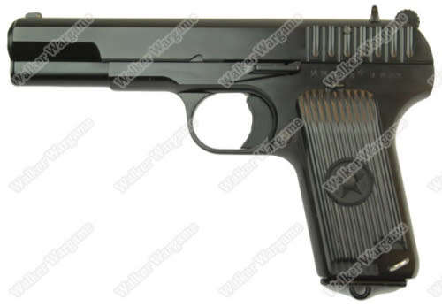 WE Full Metal Russian Tokarev T33 TT-33 GBB Gas Blow Back Airsoft Pistol - Black