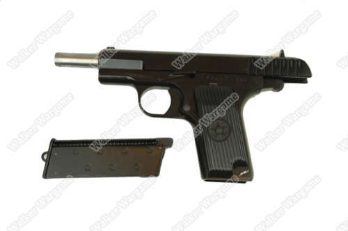 WE Full Metal Russian Tokarev T33 TT-33 GBB Gas Blow Back Airsoft Pistol - Black