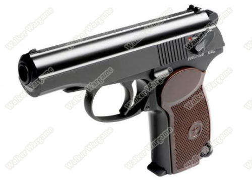 WE Makarov Pistol With Silencer Green Gas Blow Back GBB Pistol (Limited, Brown Grip)