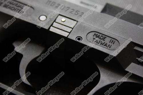 WE Walther P99 Meral Slide Green Gas Blow Back GBB Pistol - Black