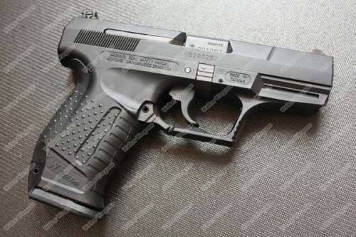 WE Walther P99 Meral Slide Green Gas Blow Back GBB Pistol - Black