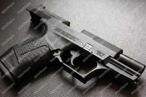 WE Walther P99 Meral Slide Green Gas Blow Back GBB Pistol - Black