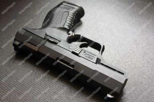 WE Walther P99 Meral Slide Green Gas Blow Back GBB Pistol - Black