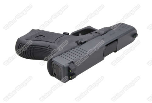 WE Tech Mini Subcompact Glock 27 Green Gas Blow Back Pistol - Black