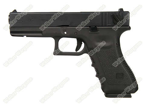 WE Tech Glock 18C Geen Gas Blow Back Pistol - Black Semi Auto/Full Auto Black