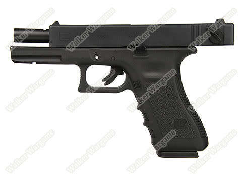 WE Tech Glock 18C Geen Gas Blow Back Pistol - Black Semi Auto/Full Auto Black