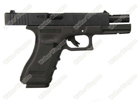 WE Tech Glock 18C Geen Gas Blow Back Pistol - Black Semi Auto/Full Auto Black