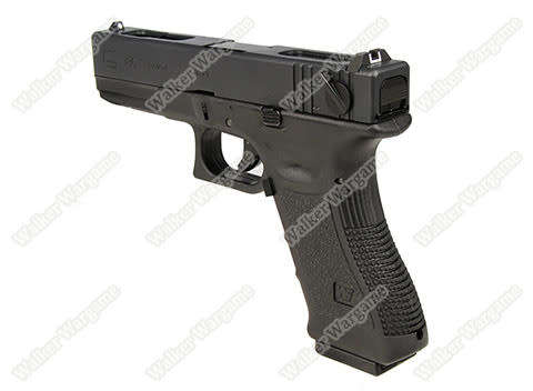 WE Tech Glock 18C Geen Gas Blow Back Pistol - Black Semi Auto/Full Auto Black