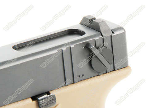 WE Tech Glock 18C Geen Gas Blow Back Pistol - Black Semi Auto/Full Auto Tan