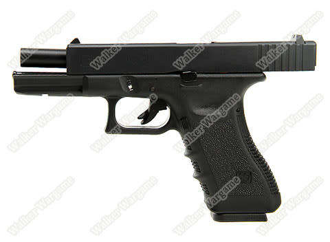 WE Tech Glock 17 Green Gas Blow Back Pistol - Black