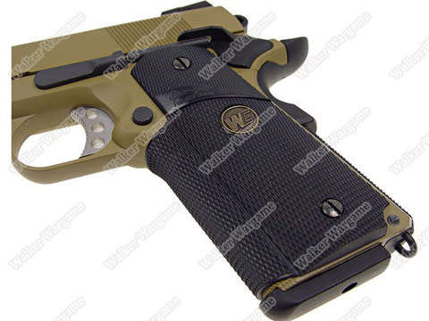 WE MEU 1911 Railed Full Metal Airsoft GBB Pistol - Tan