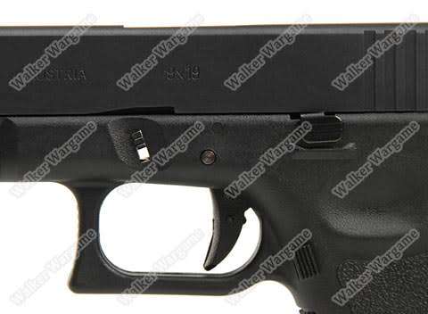 WE Tech Glock 19 Green Gas Blow Back Pistol - Black