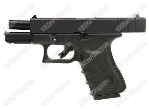 WE Tech Glock 19 Green Gas Blow Back Pistol - Black