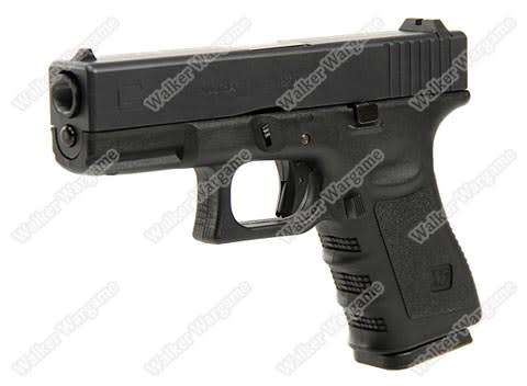 WE Tech Glock 19 Green Gas Blow Back Pistol - Black