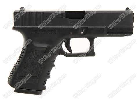 WE Tech Glock 19 Green Gas Blow Back Pistol - Black