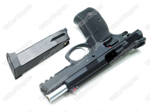 KJ Works CZ-75 SP-01 Shadow Full Metal GBB Pistol (ASG, Gas Blow Black) - Black