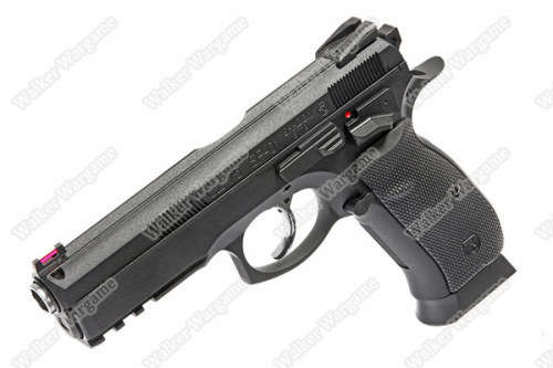 KJ Works CZ-75 SP-01 Shadow Full Metal GBB Pistol (ASG, Gas Blow Black) - Black