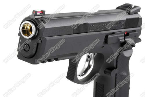 KJ Works CZ-75 SP-01 Shadow Full Metal GBB Pistol (ASG, Gas Blow Black) - Black
