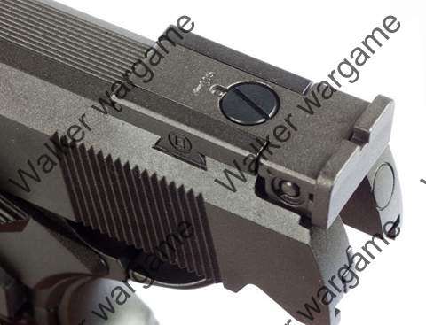 WE HI CAPA 5.1 IPSC Green Gas Blow Back Pistol Special Hole Version - BL