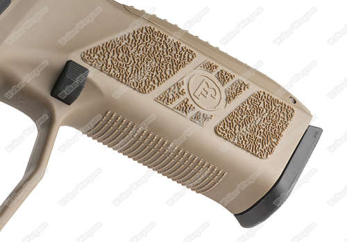 KJ Works CZ75 P09 Duty Airsoft Green Gas Blow Back Pistol - Tan