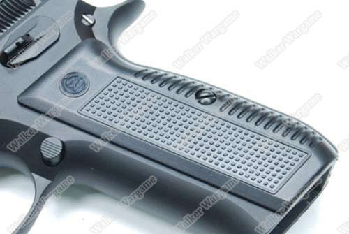 KJ Works KP09 CZ-75 Airsoft Green Gas Blow Back Pistol - Black