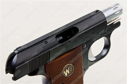 WE CT25 Colt Model 1908 Vest Pocket Mini Airsoft GBB Pistol - Black