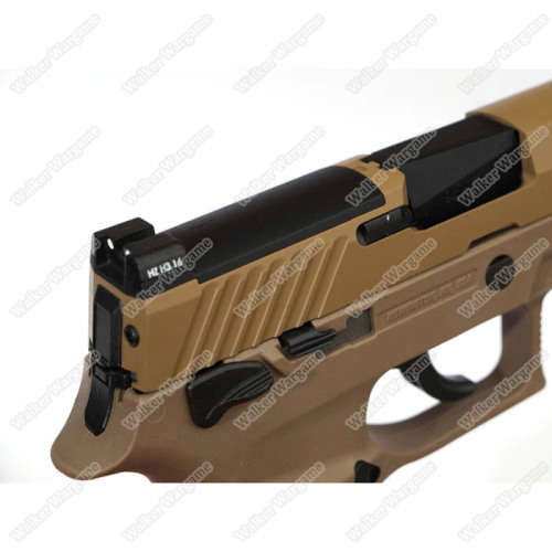 AEG SIG P320 M17 Green Gas GBB Pistol F17 - Tan