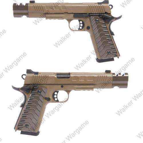 KJW 1911 Hitman GBB Pistol KP-16 With Compensator