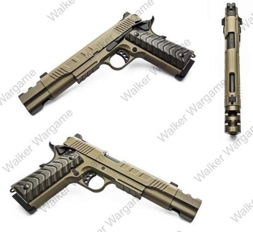 KJW 1911 Hitman GBB Pistol KP-16 With Compensator