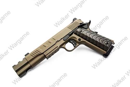 KJW 1911 Hitman GBB Pistol KP-16 With Compensator
