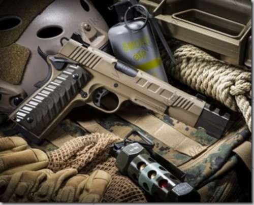 KJW 1911 Hitman GBB Pistol KP-16 With Compensator